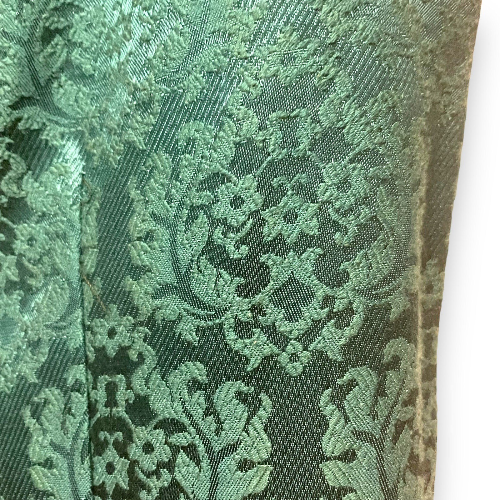 Vintage 60’s Gale Mitchell Maxi Dress Green Ivory Women’s Size S/M
