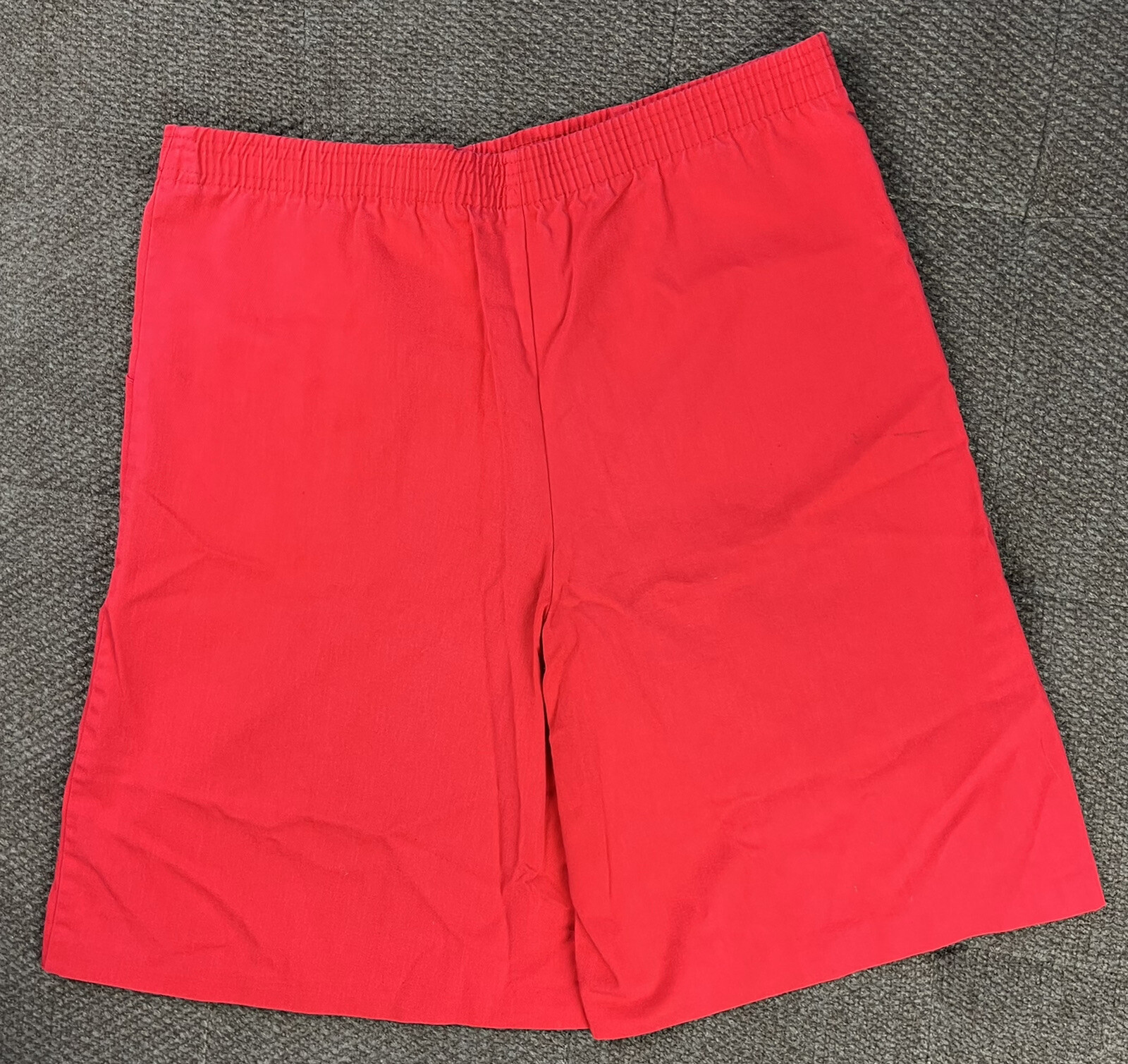 Vintage 80s High Waist Red Culottes Shorts Julia Lauren *AS IS*