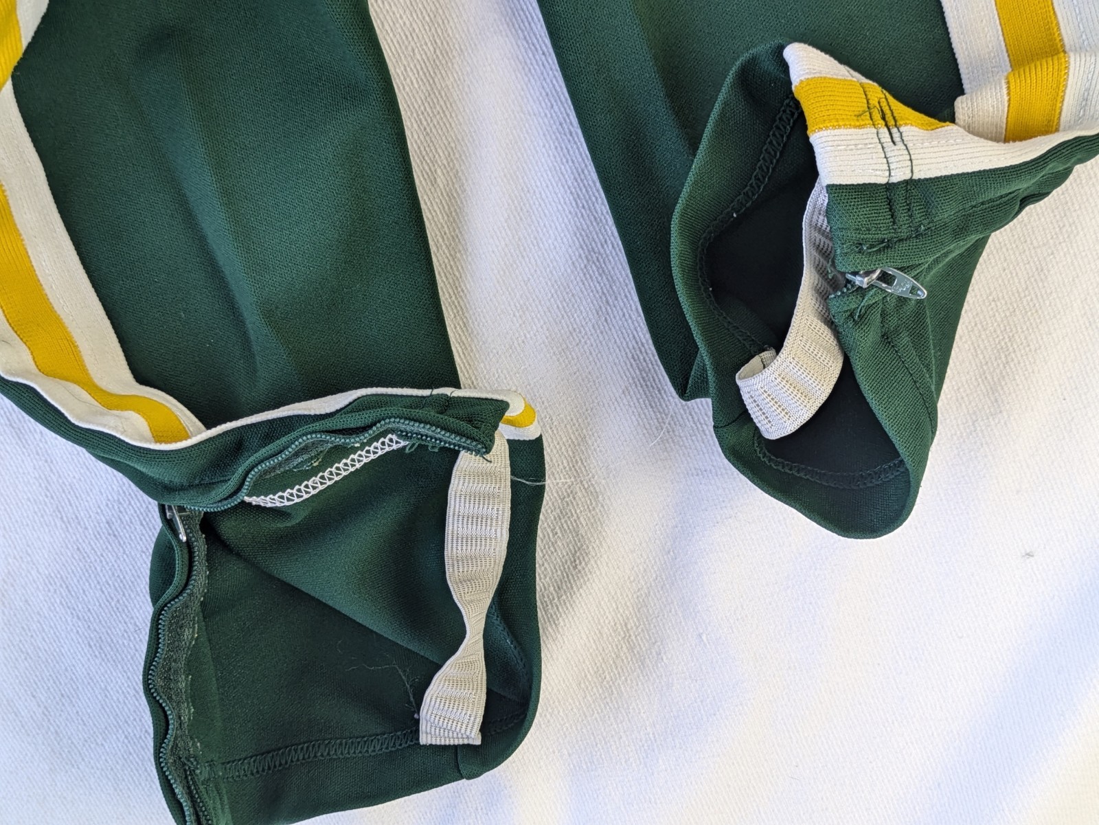 Vintage 80’s Dance Suit And Jogger Suit S/M Green White Yellow