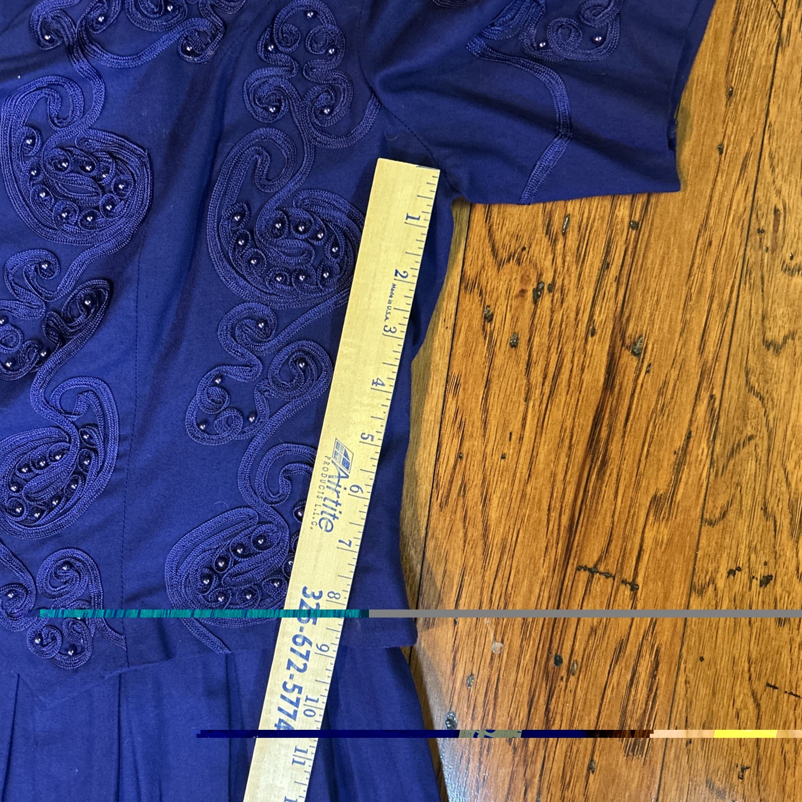 Plaza South 1995 Royal Purple Dress Size 8 Rayon