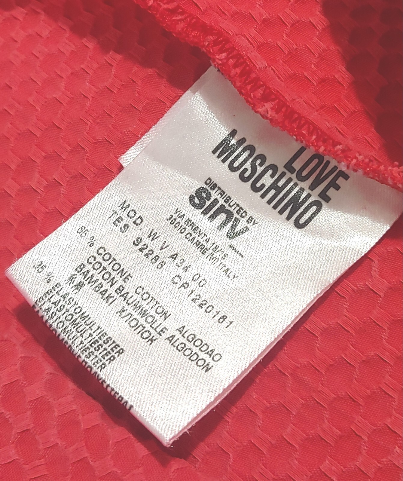 Vintage LOVE MOSCHINO made in Italy dress woman size 42 approx S/M RARE
