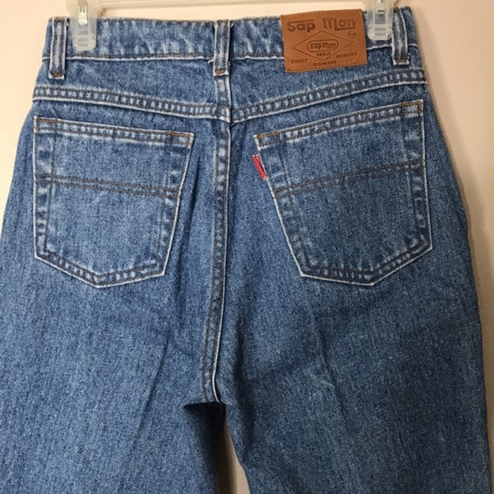 Sapman Paris Jeans Women’s Western High Waisted Mom Denim Blue Size 10
