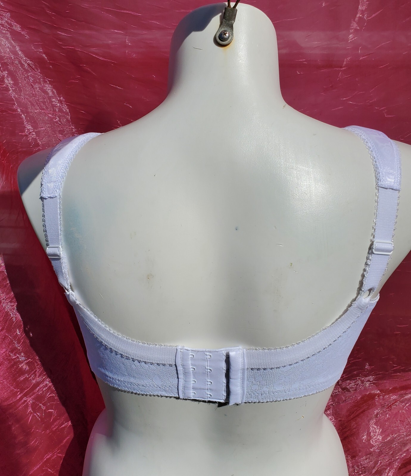 Playtex White Bra Size 40D White Silky Lace Sexy Sissy Pin-up Crossdress Y2K