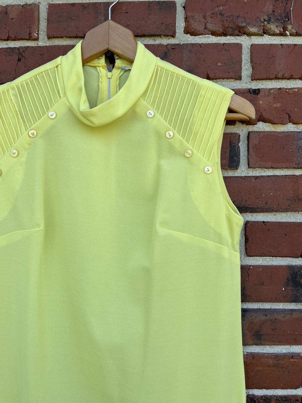 Vintage 1950s Yellow Shift Dress Rockabilly Pinup Mid-century Dress