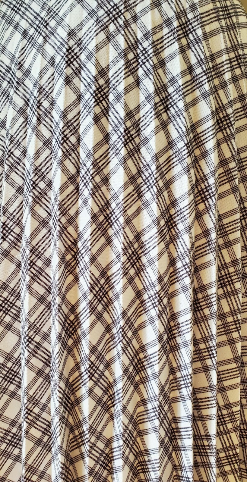 Vintage 1970’s Skirt KoKoKnits California Black & White 70s Pleated Argyle Skirt