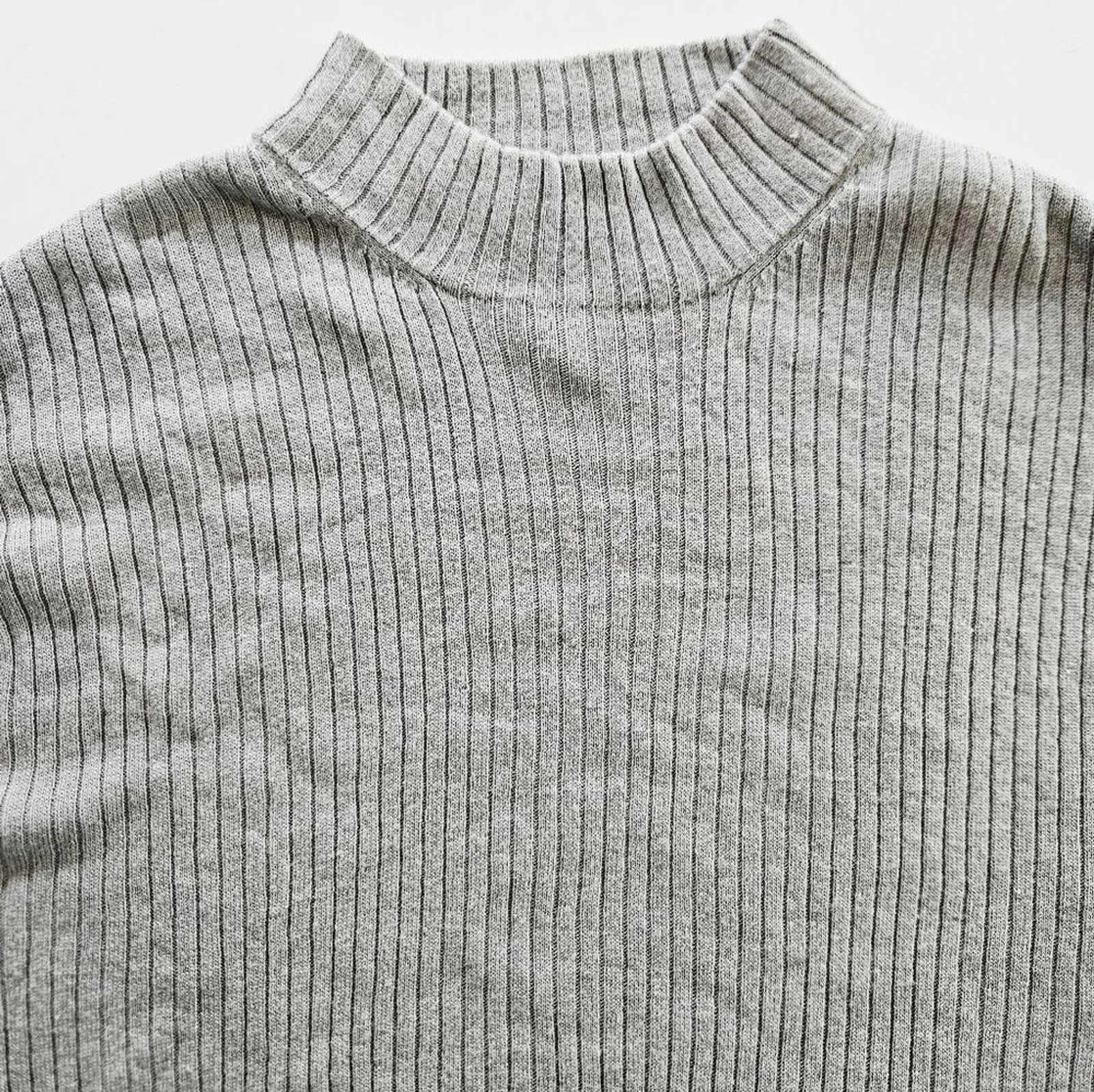 Liz Claiborne Vintage Silk Alpaca Cashmere Blend Ribbed Knit High Neck Sweater L