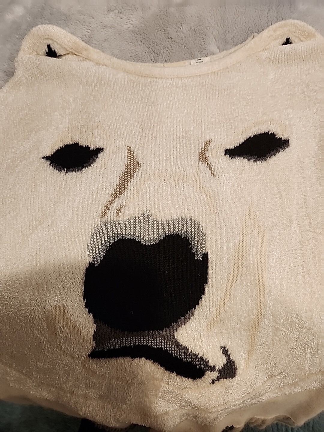KRIZIA MAGLIA Vintage Sweater Italy. Polar Bear Tunic Sz 42