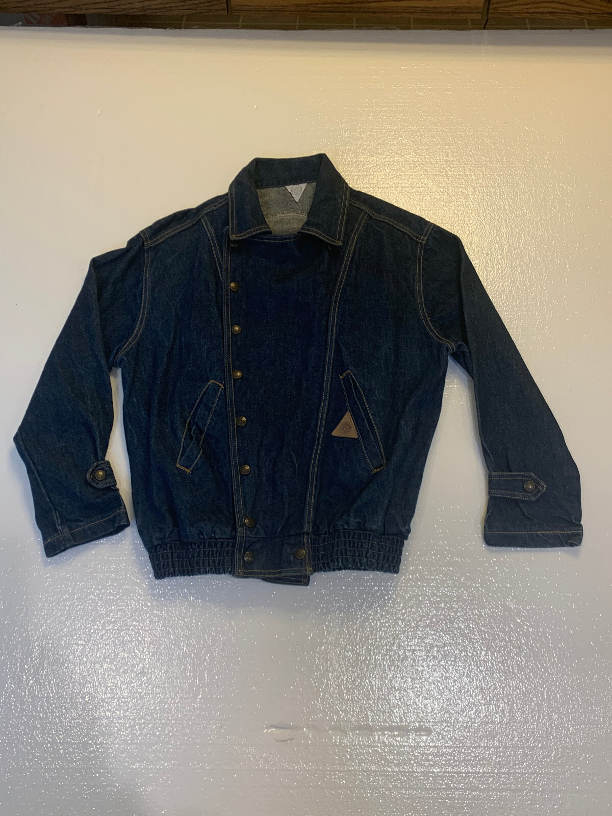 Vintage 80s Jou Jou Denim Motorcycle Biker Retro Women’s Jean Jacket Sz. M