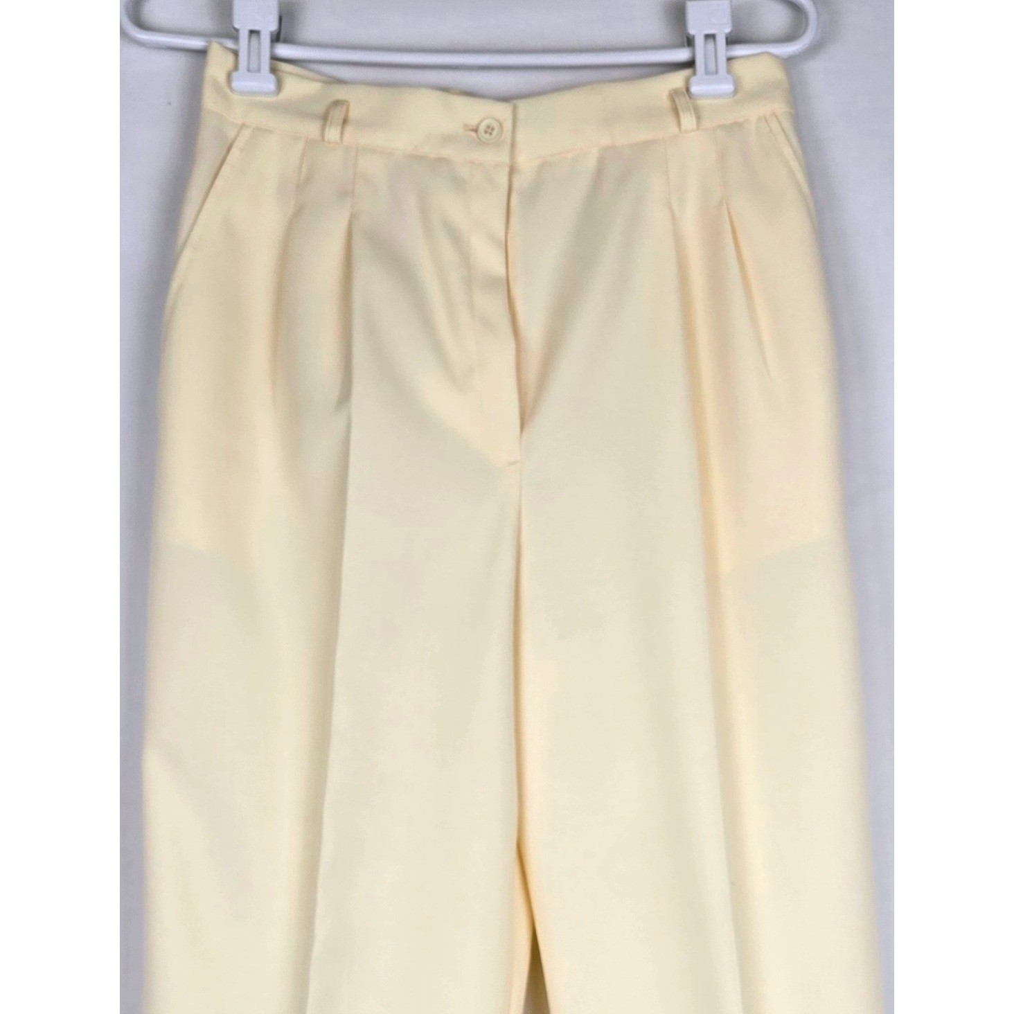Vintage 90s Counterparts Off White High Rise Pleated Trousers Size 12 NWT