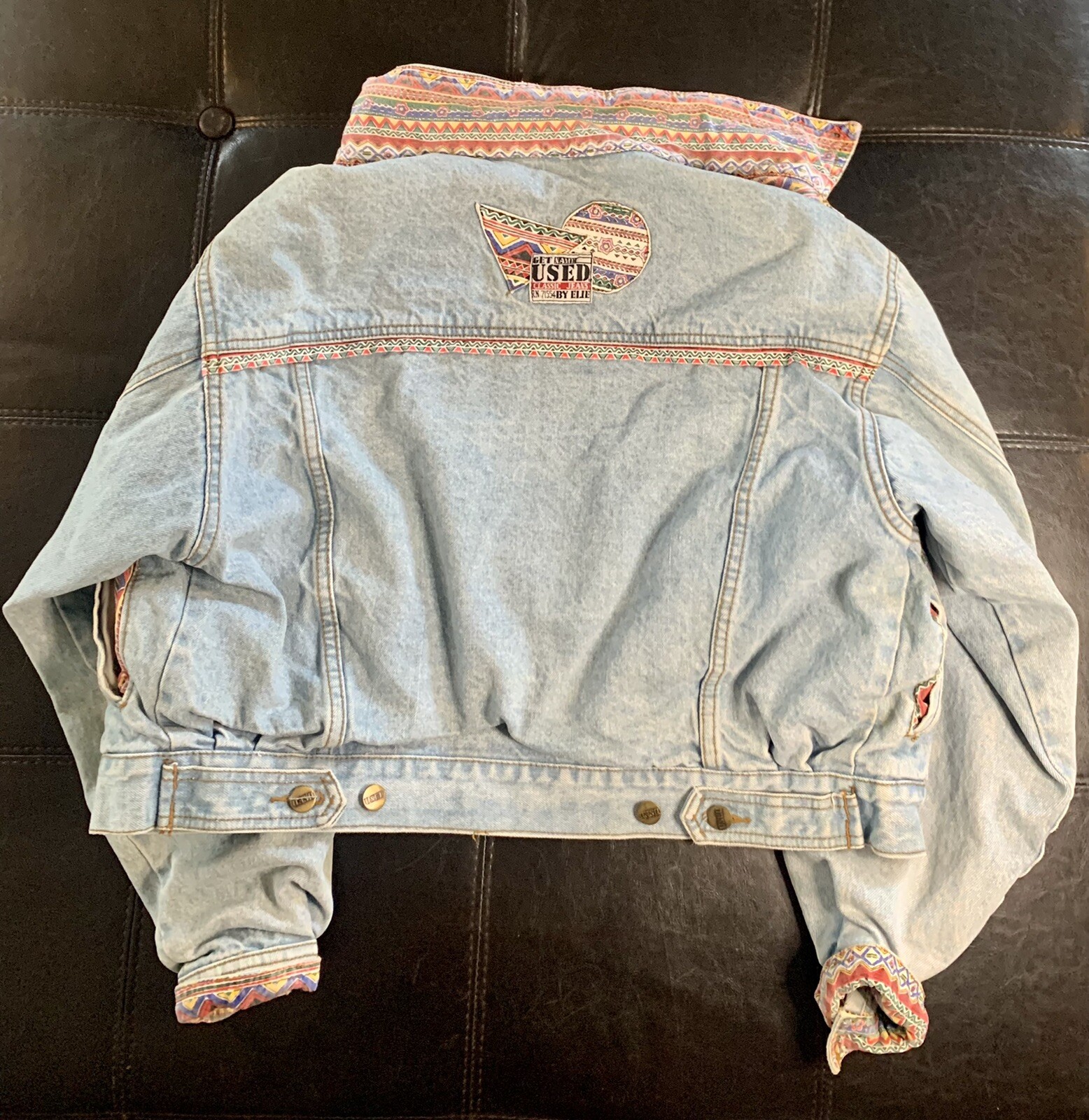 Get Used By Elie Jeans &Jacket Set size 28 & Lg I ❤️ 80s 90s RARE