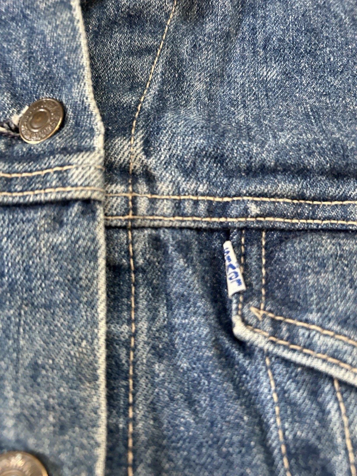 Vintage Levis Trucker Jacket Jean Jacket 1980s Denim Coat 77930-7206 Size M