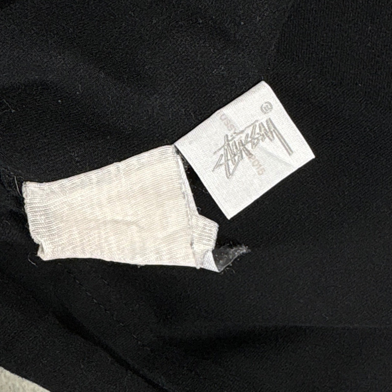 Vintage Stussy Women Black Mock Neck Sleeveless Logo Graphic Tank Top Small