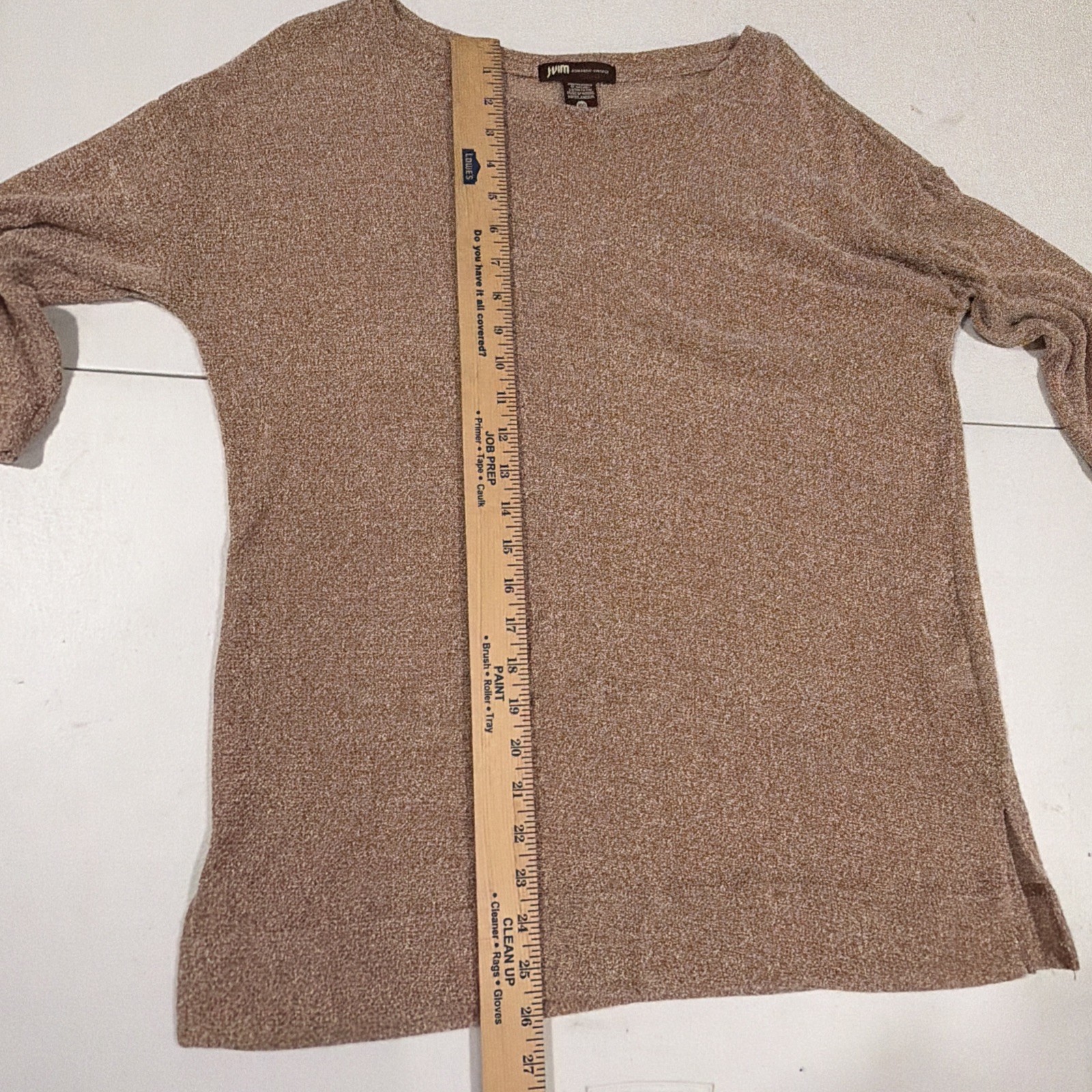 JVIM Romantic Vintage Pullover Brown Mesh Women’s Size 8-10 (Korean Size 100)