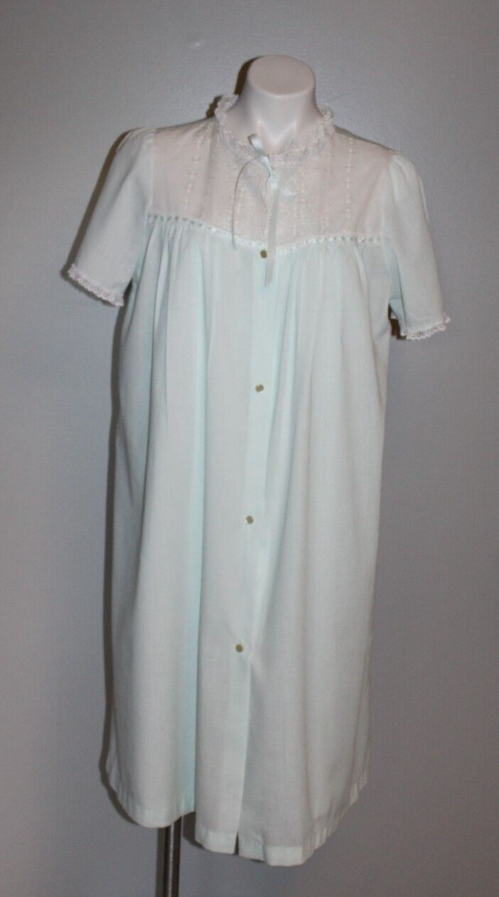 Vintage Sears Light Mint Green Peignoir Set size Medium