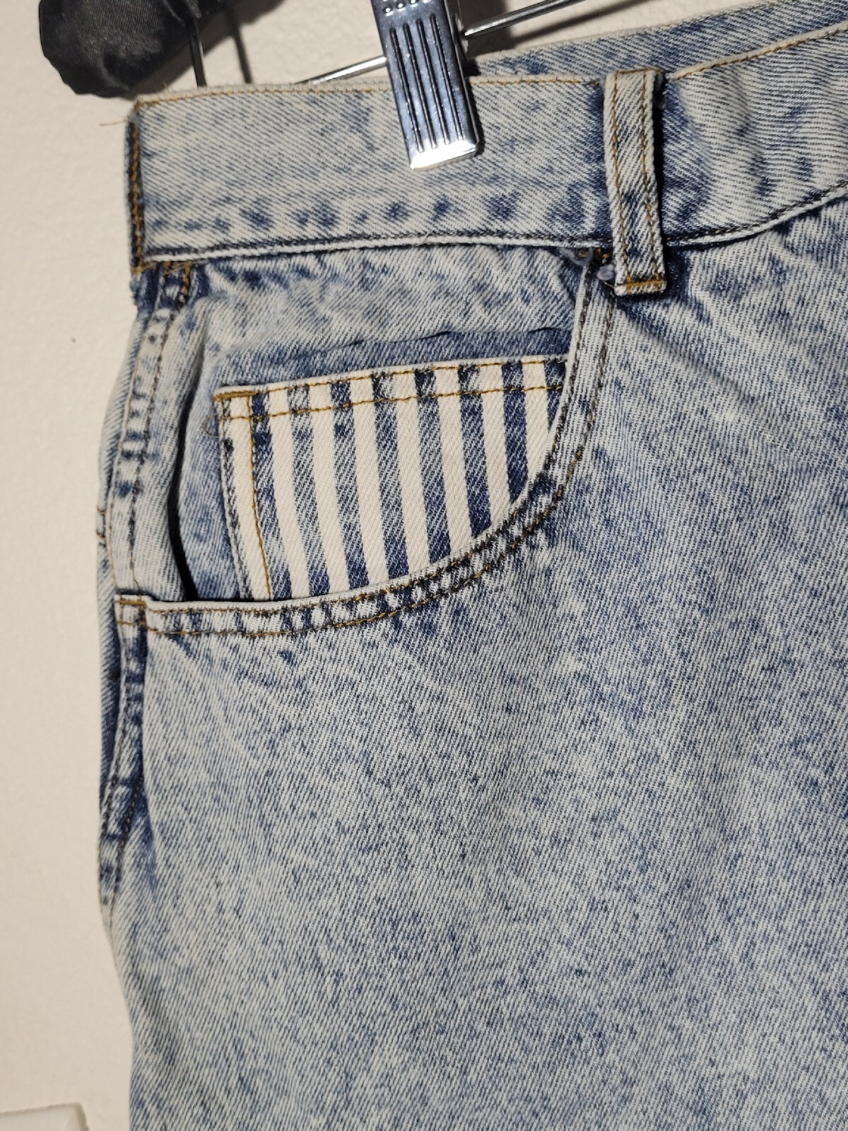 Vintage denim Mini skirt Sports Fever size 11 cotton jean skirt high waist