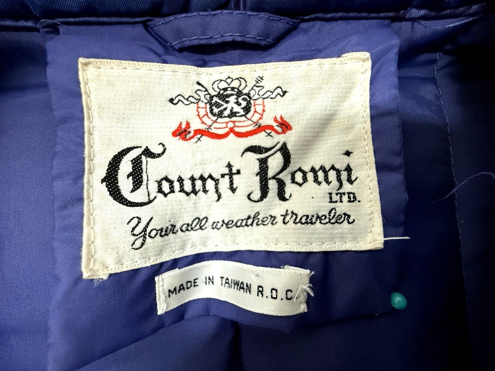 Vintage COUNT ROMI Ltd Women’s Size 8 Down Insulated Mid Length Jacket