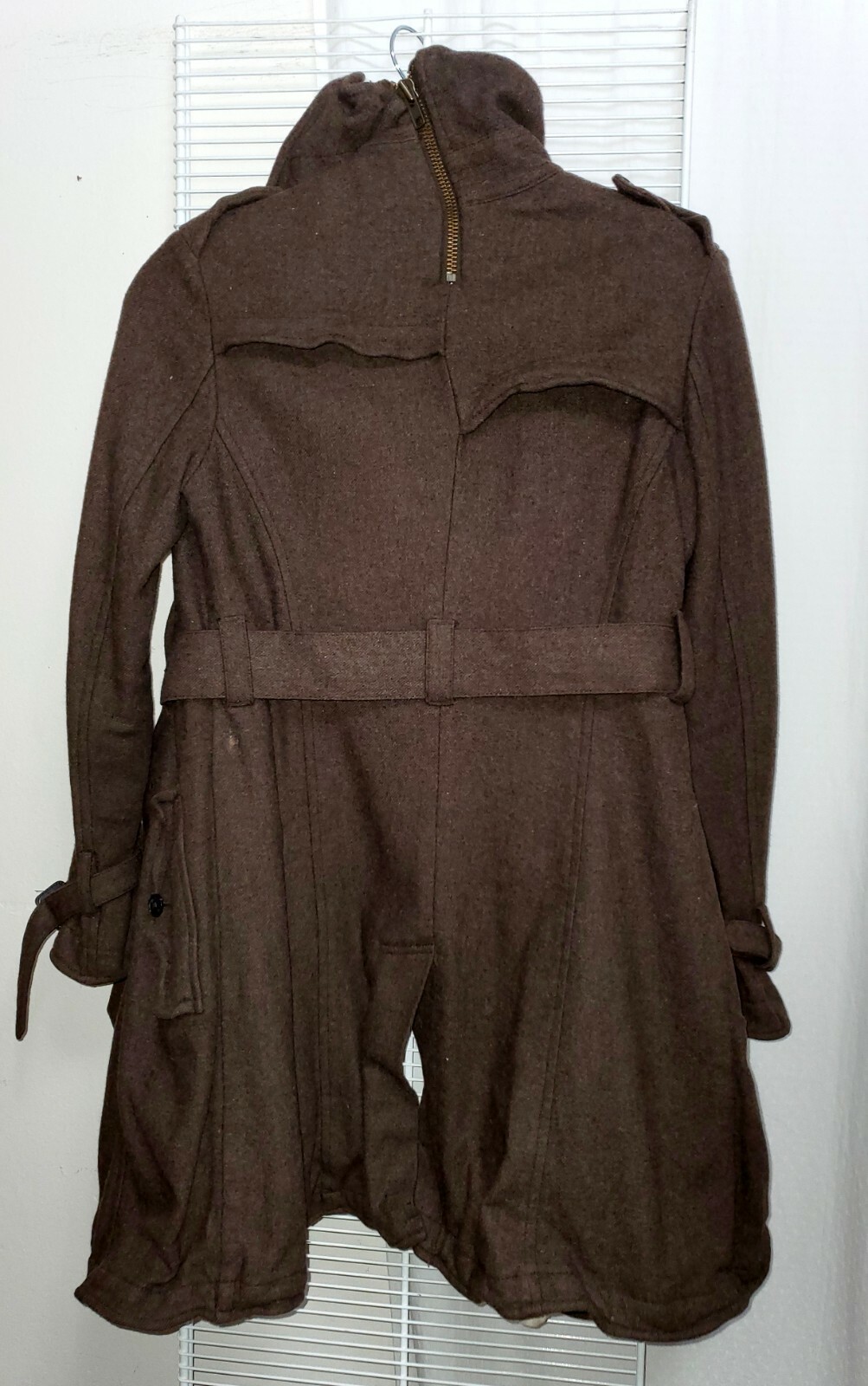 ALL SAINTS SPITALFIELDS Wired BERIZLO COAT UK SIZE 6, US 4, EU 34