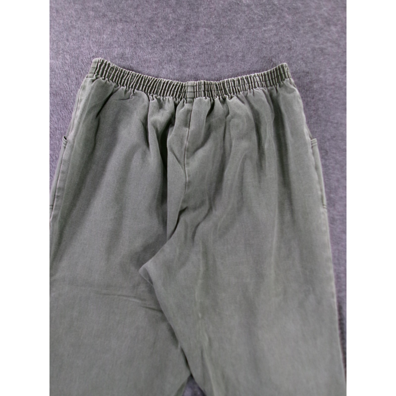 Classic Elements Woman Jeans Womens 26WP Petite Dark Green Vintage 80s Tapered R
