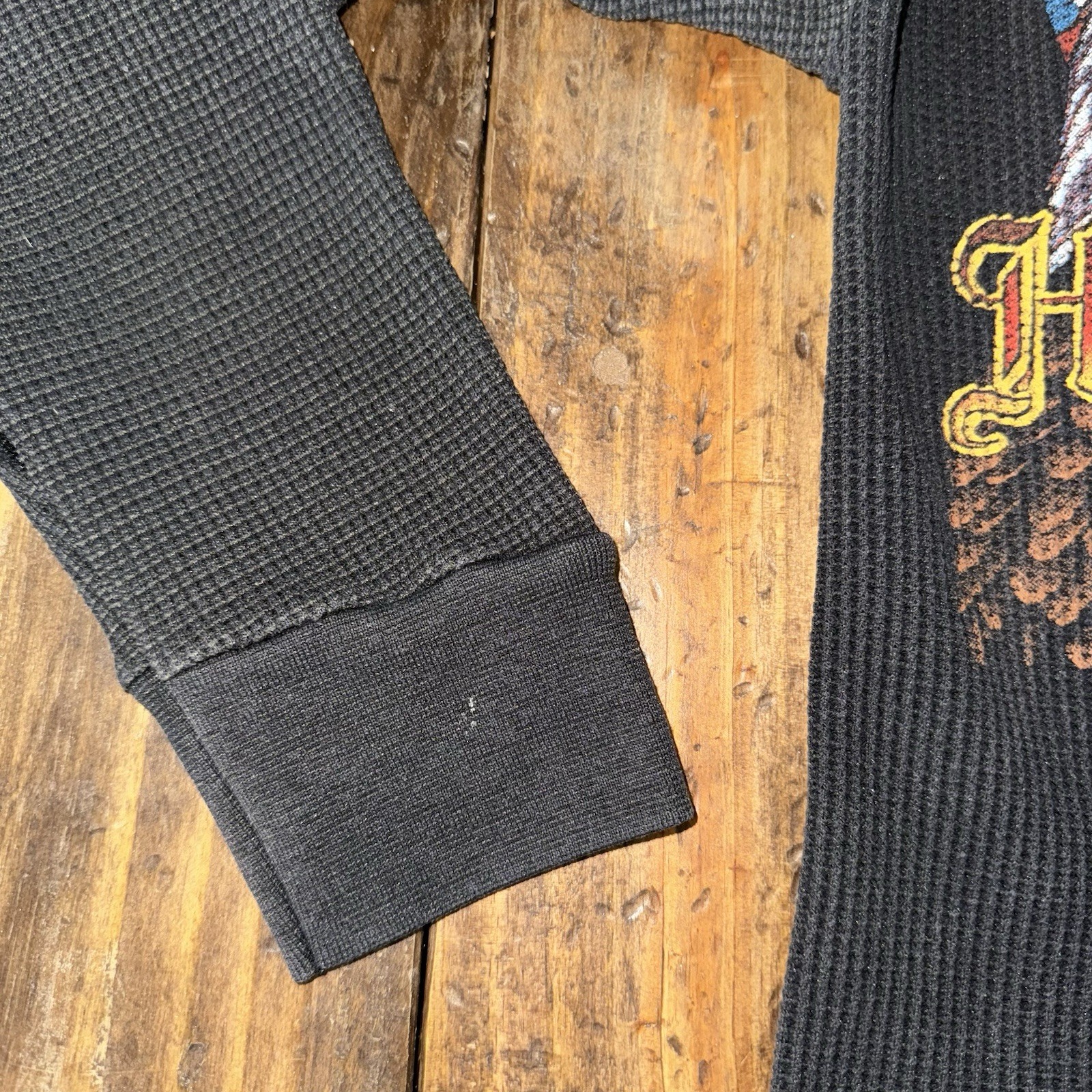 Harley-Davidson Motorcycle 3D Emblem Vintage 1985 Waffle Thermal Shirt Small