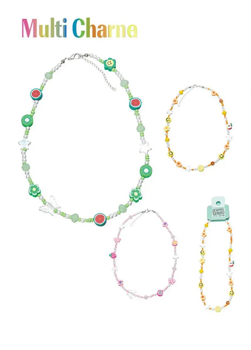 Earth and Surf Multi Charm Necklaces