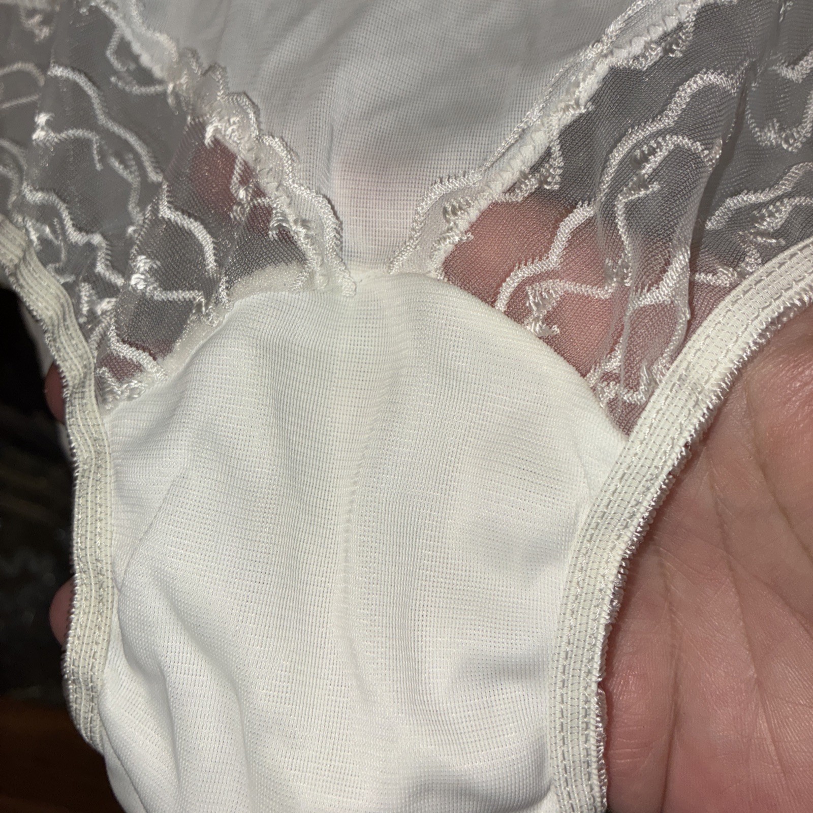 Vintage 1950s Carol Brent Granny Panty Panties Mushroom Gusset 100% Acetate Lace