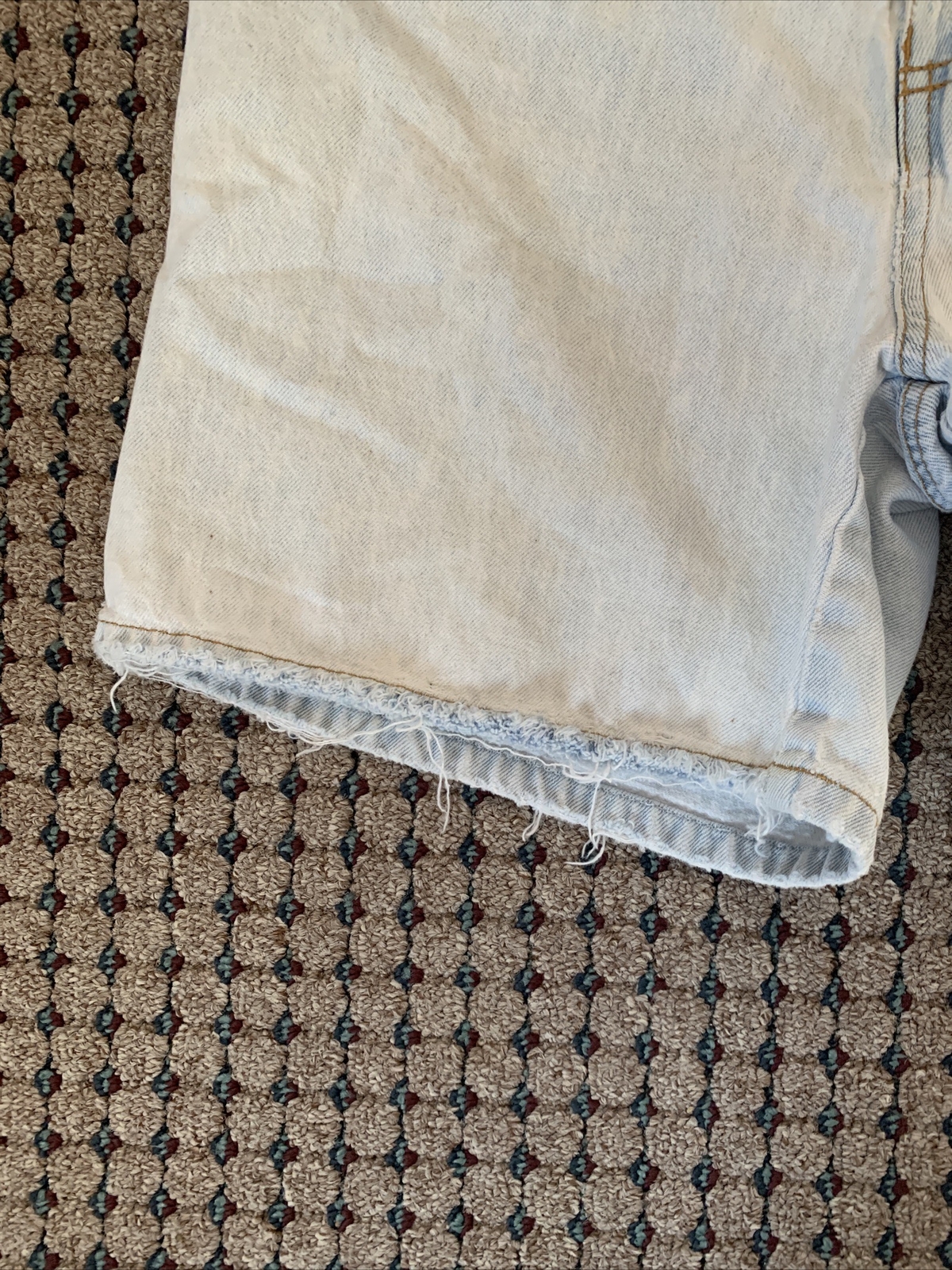 Vintage 1990s Memphis Stone Wash Denim Mom Jeans Shorts – Button fly
