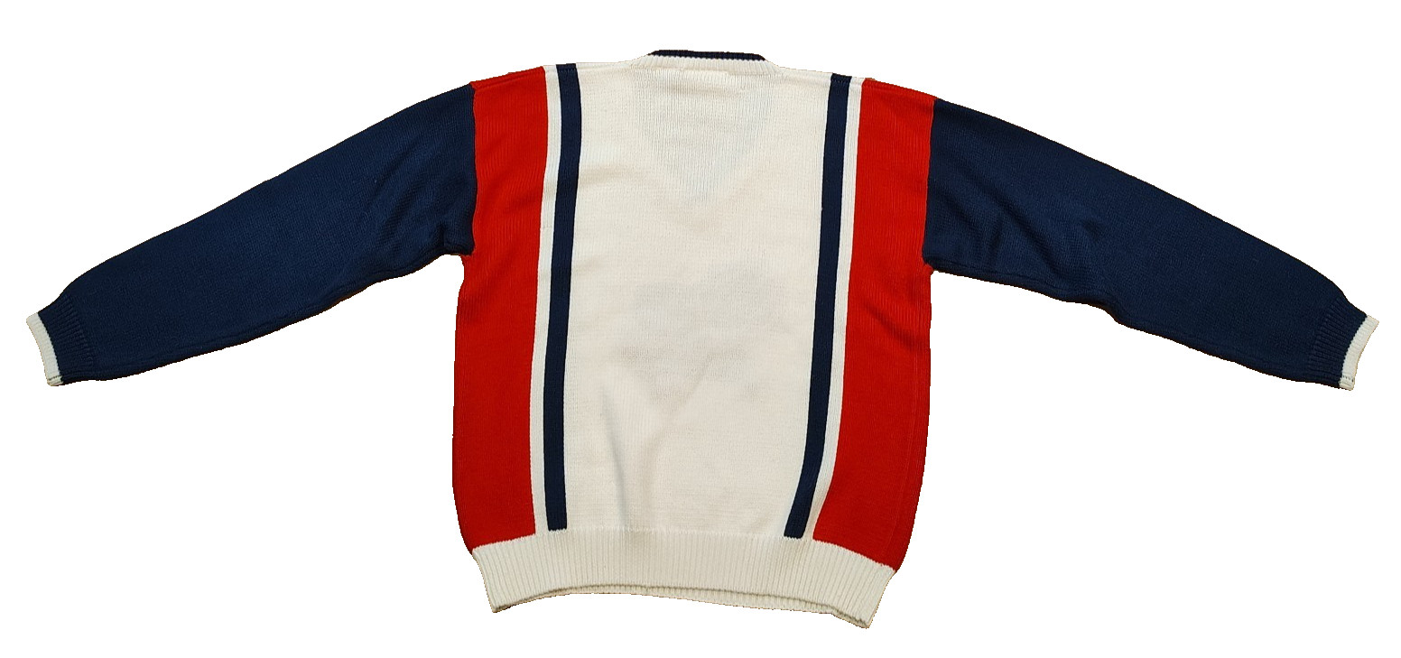 Vintage Tennis Sweater Quantum Sportswear Size Small Retro 80s 90s