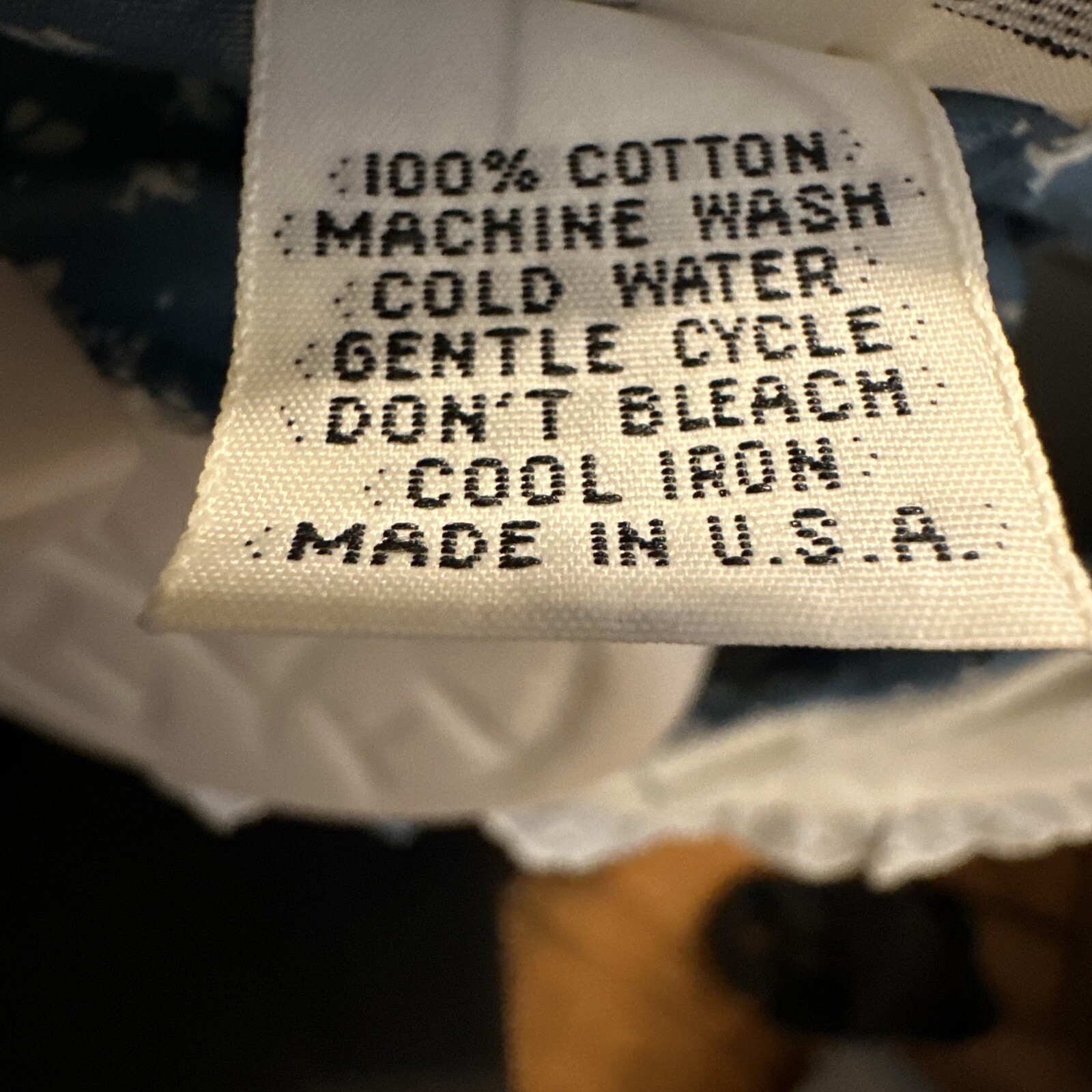 Old Vtg 1970’s s Amish Womans Dress Blue Cotton Nice 47” Long