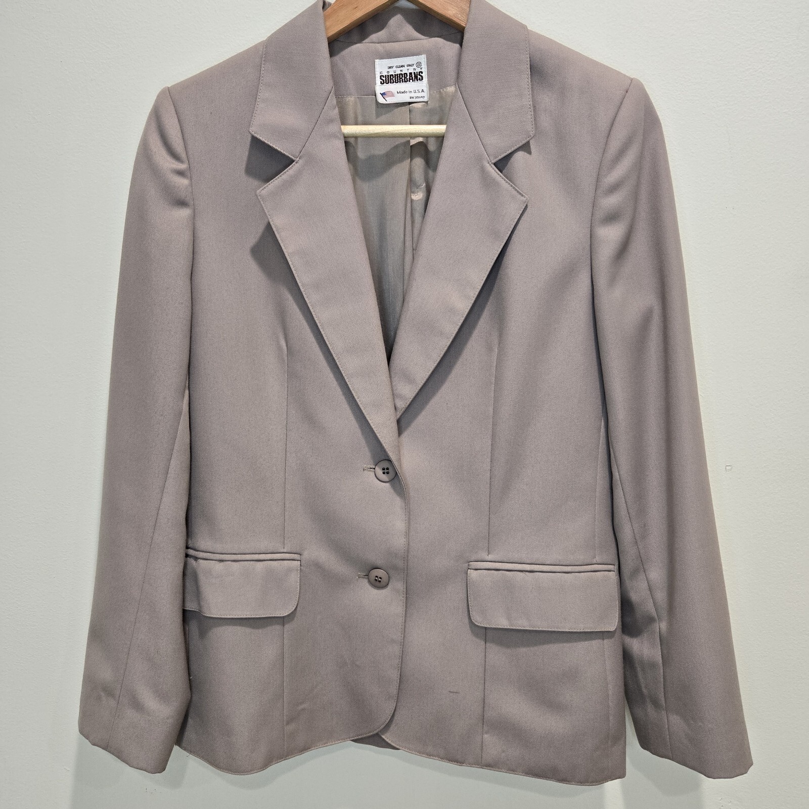 Vintage 80s 90s Country Suburbans Blazer Jacket Union Made Sz 8