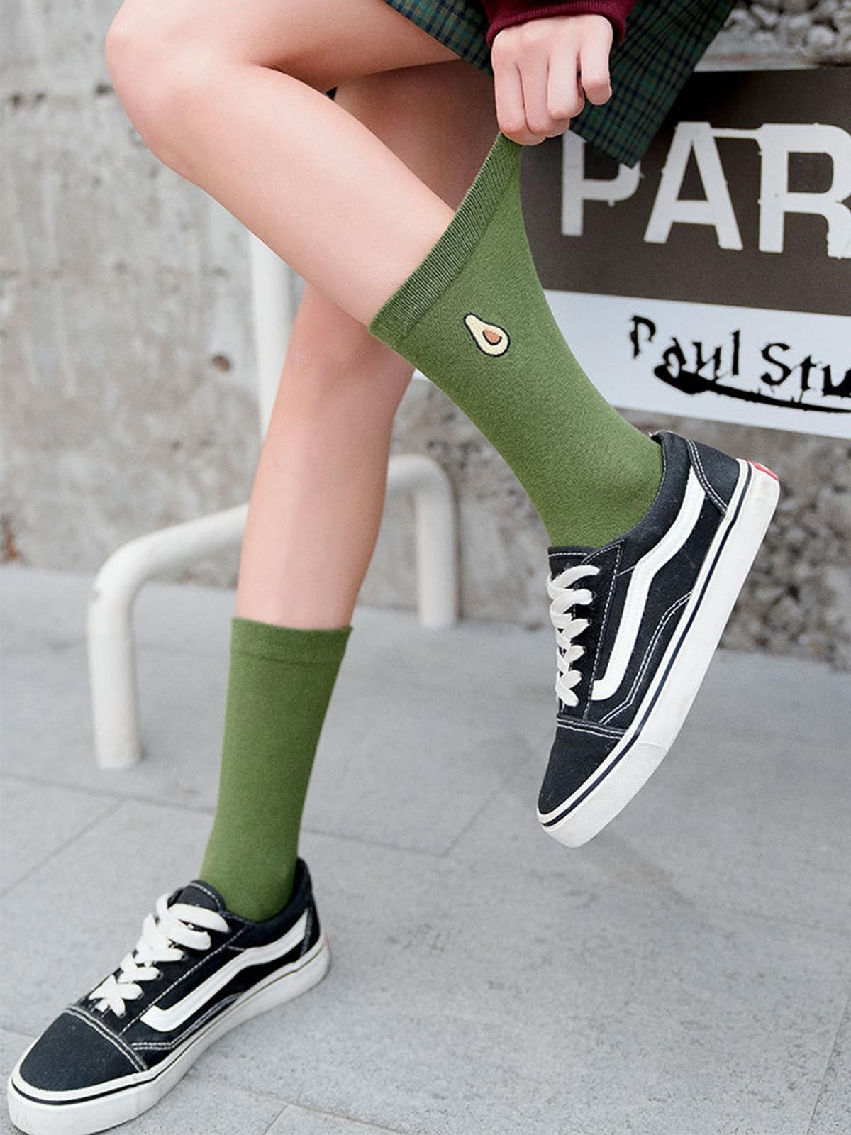 MeiLiZuRL Fruit Socks Cute Cherry Avocado Pineapple One Size, Multi