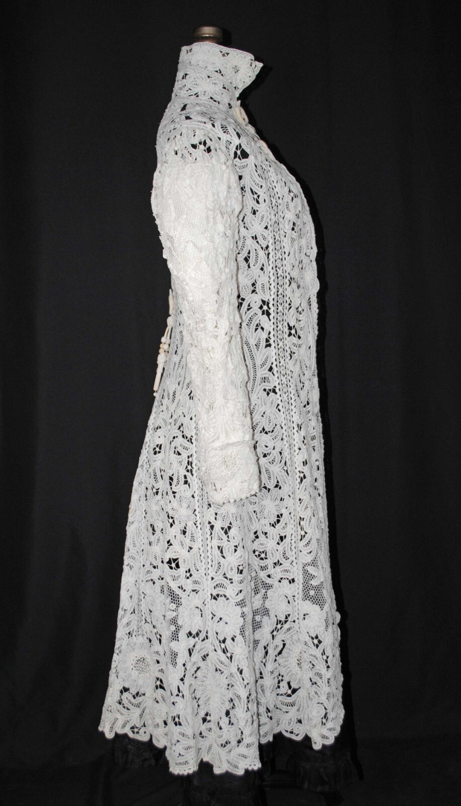 EDWARDIAN BATTENBURG TAPE LACE COAT 1908