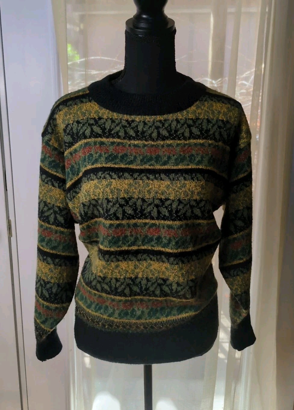 VTG 80s/ 90s Limited Express International Women’s S, Fairisle Knit Sweater