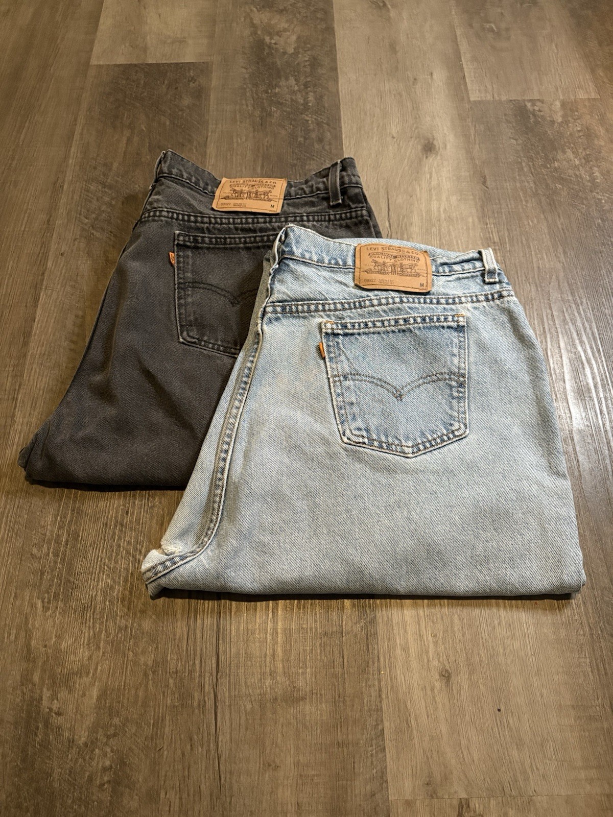 2x Vintage 1990s Levi’s Orange Tab Jeans (Women’s, 1996) (42×30)