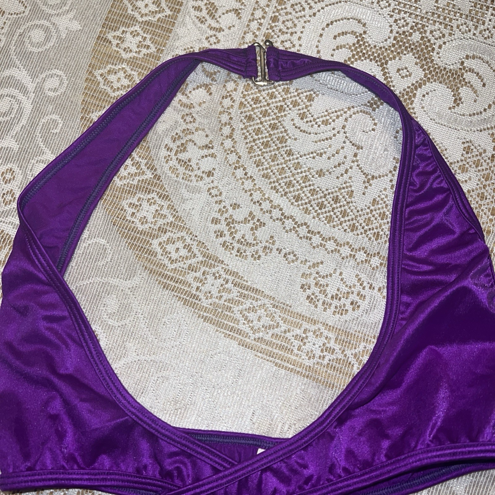 BODYZONE Purple SWIM Body Wrap Top in Black Floral S-DD One Size Fits ALL nylon