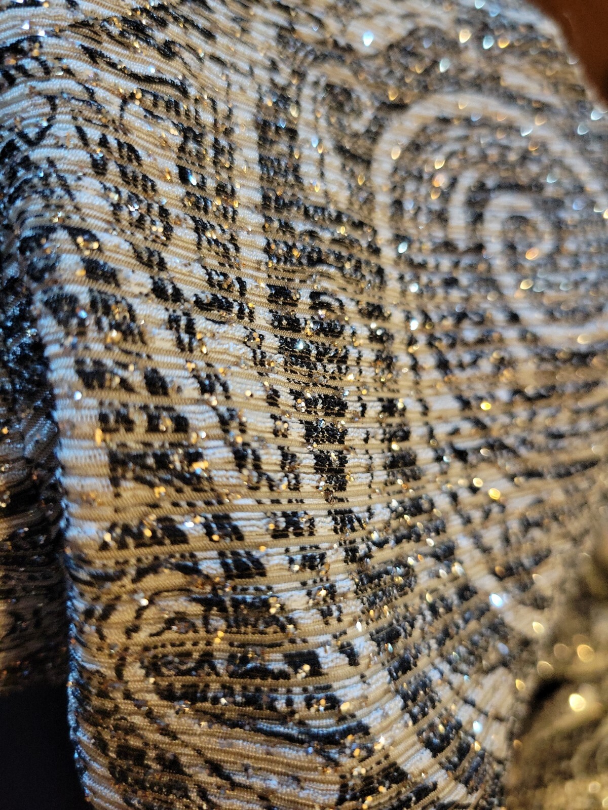 Vintage Alex Evenings Glitter Dress Jacket Sz 16