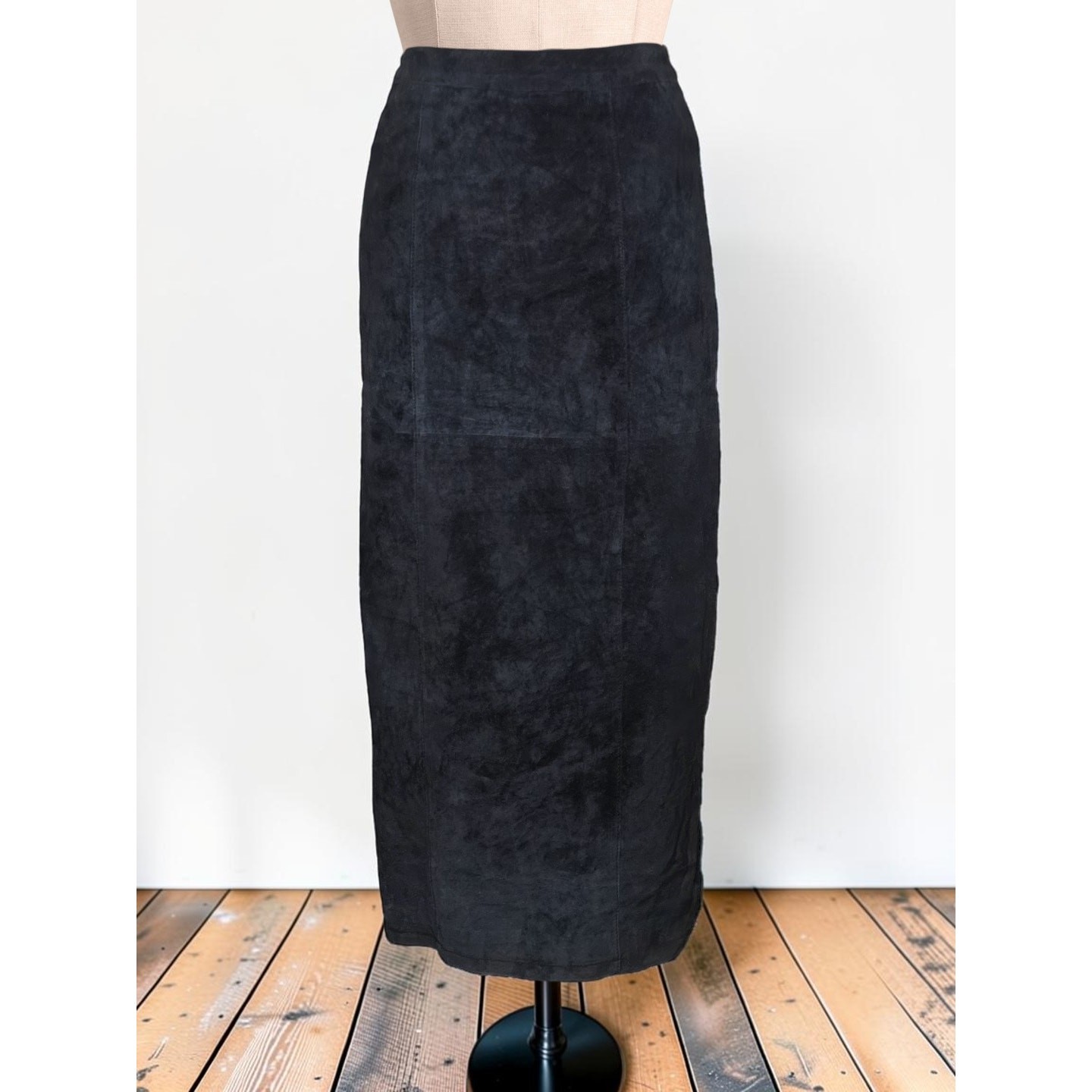 Vintage COLDWATER CREEK Suede 100% Leather Skirt 6P 6 Petite
