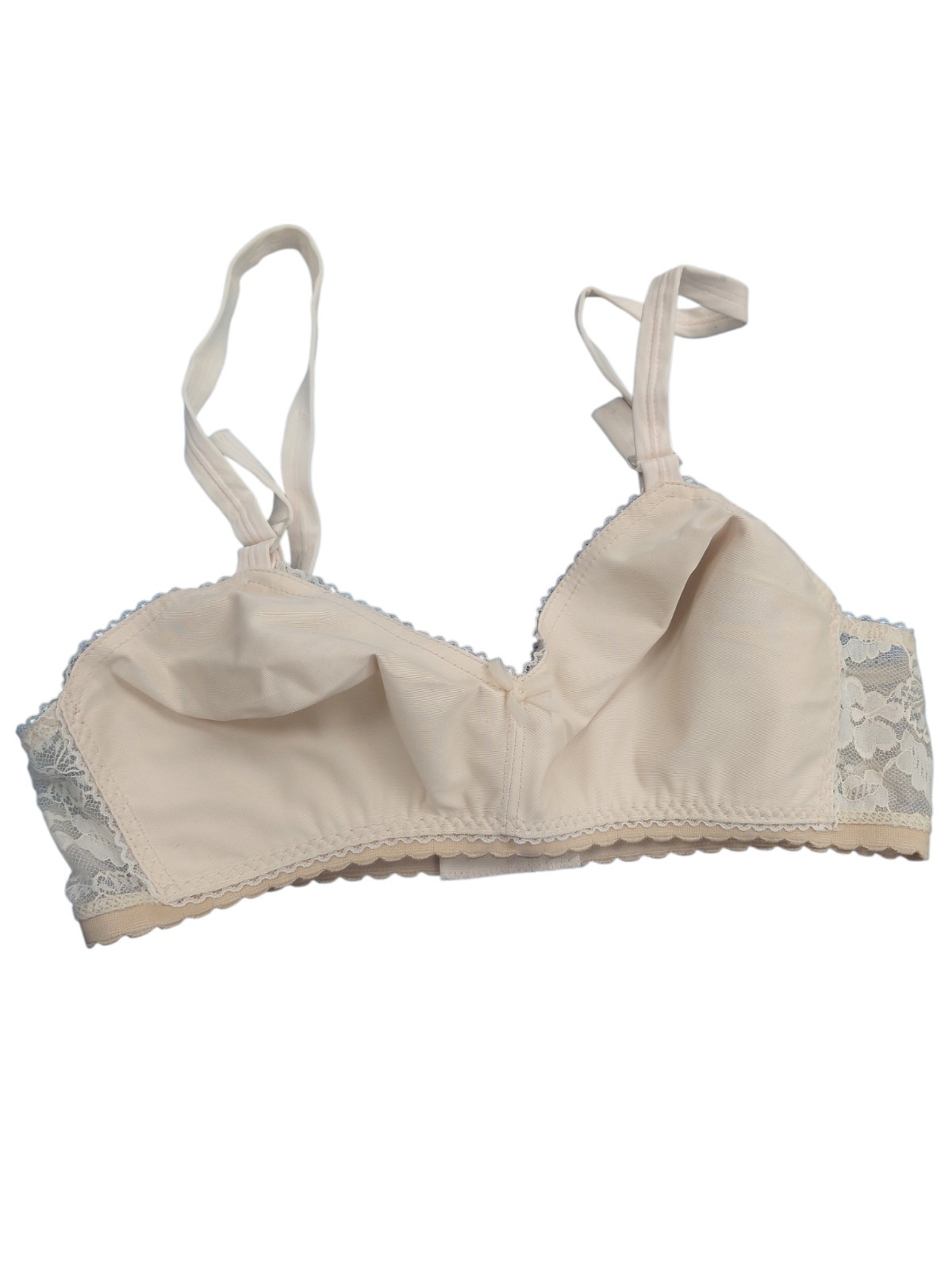 Vintage Lady Cameo Lingerie Beige Bra Size 32D