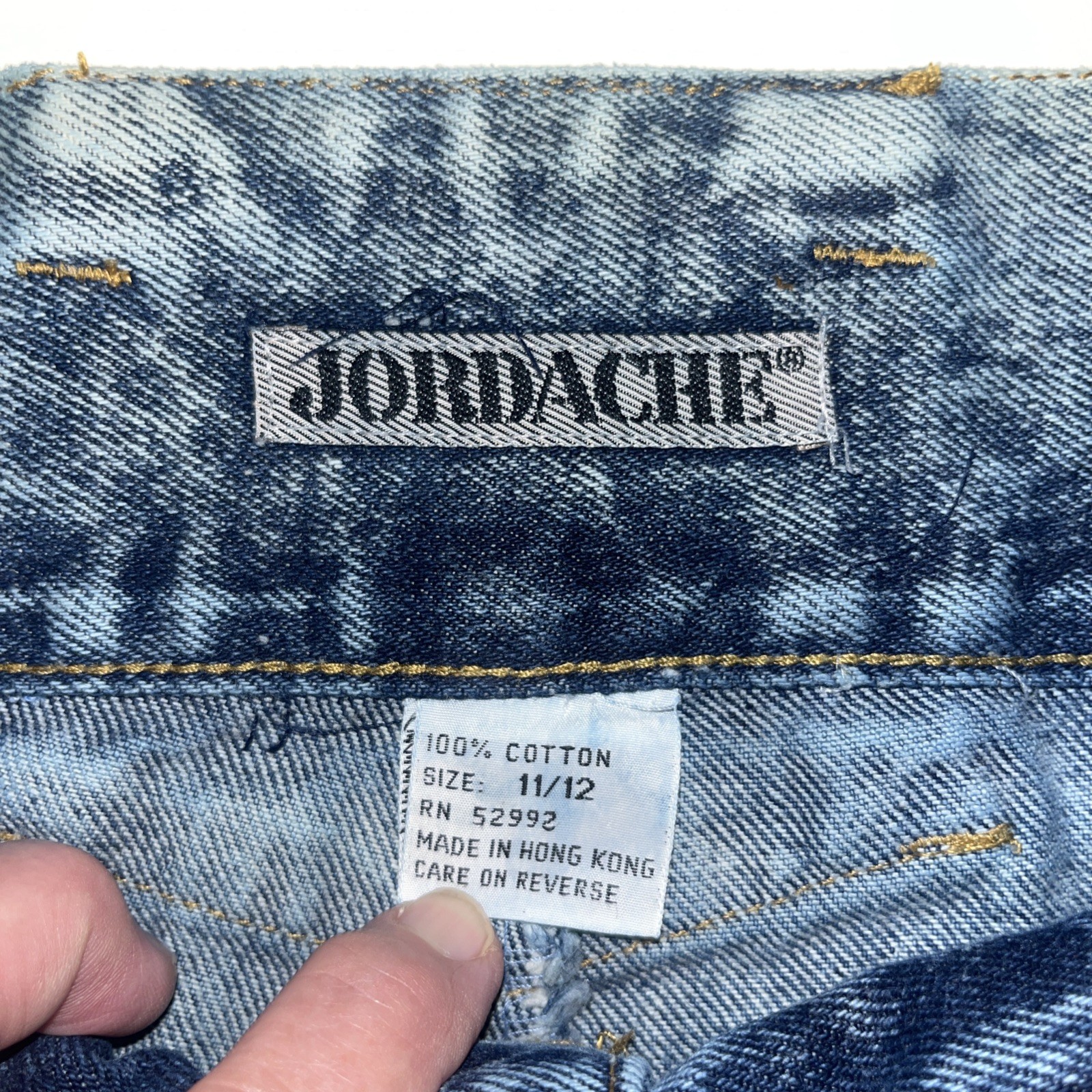 Vintage 80’s Jordache Acid Wash Jeans High Waist Pleated Pockets Very Nice
