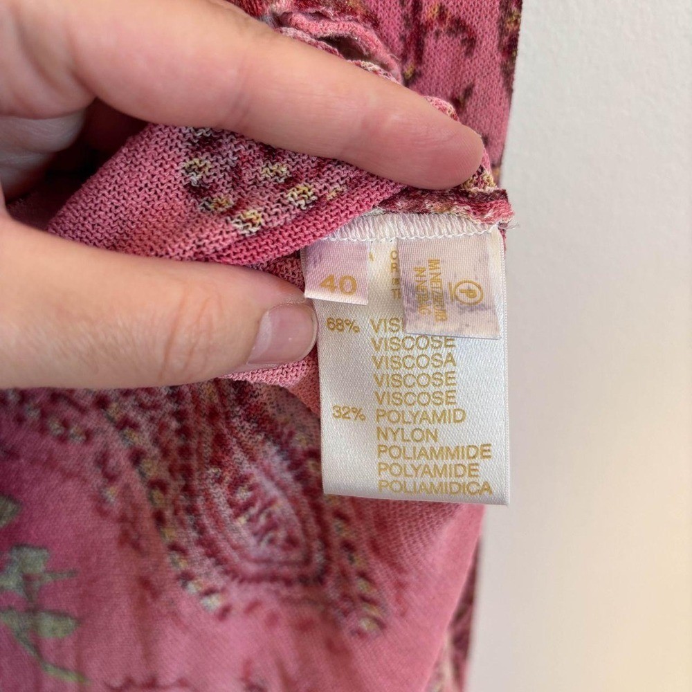 Vintage Escada Paisley & Floral Knit Cardigan