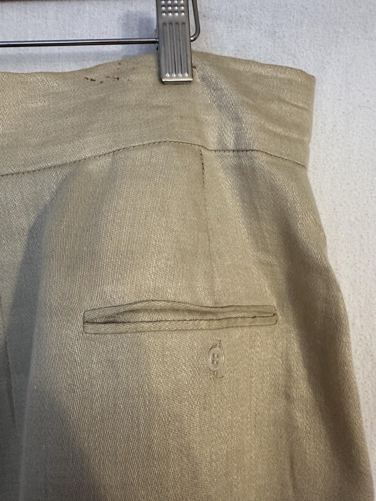 Vintage 1983 Perry Ellis Henri Bendel 100% Linen Wrap Midi Skirt Beige