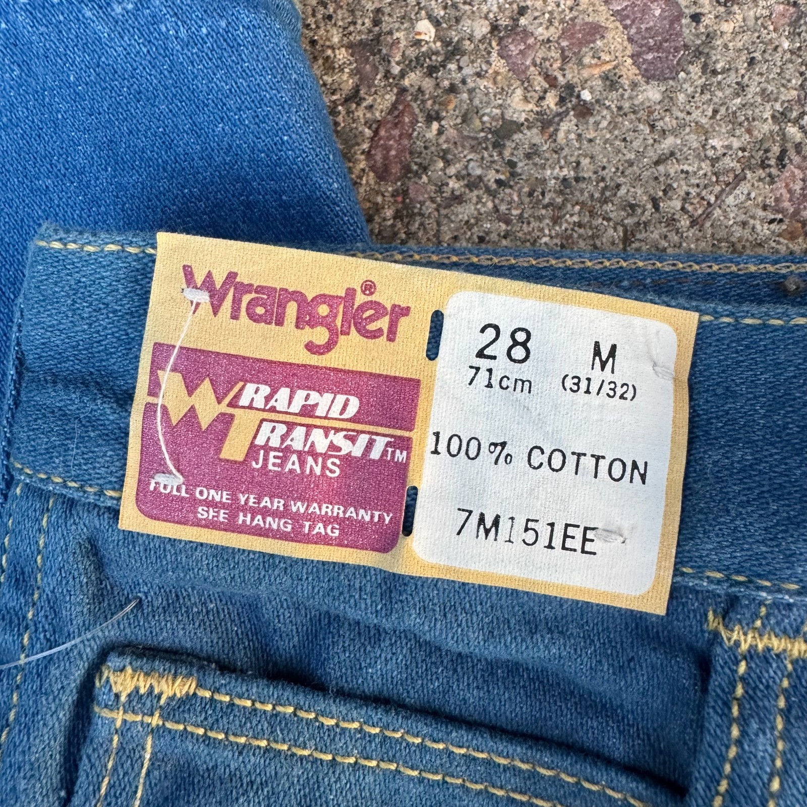 Vintage NOS Wrangler Rapid Transit Jeans USA Boot Cut 28 Womens 7M151EE Tags