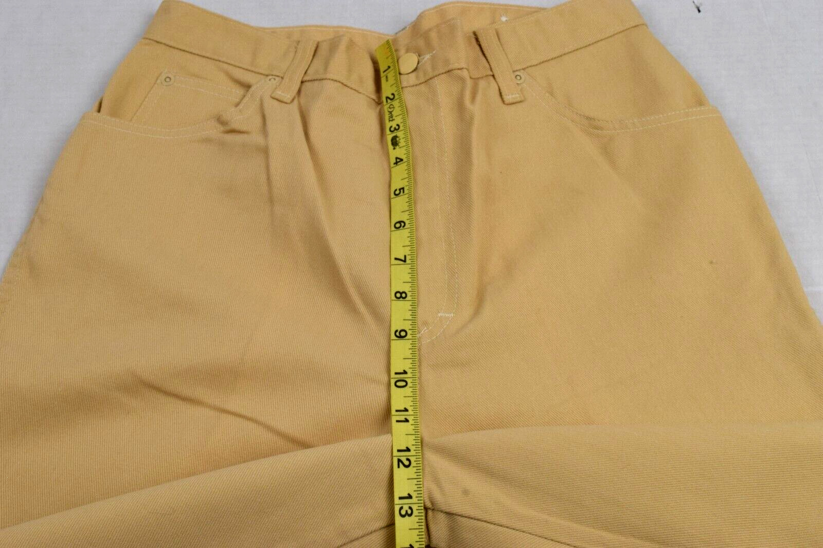 Vintage Cheryl Tiegs Pants Size 32 x 32 80s Chamois Tan Signature Made USA NWT