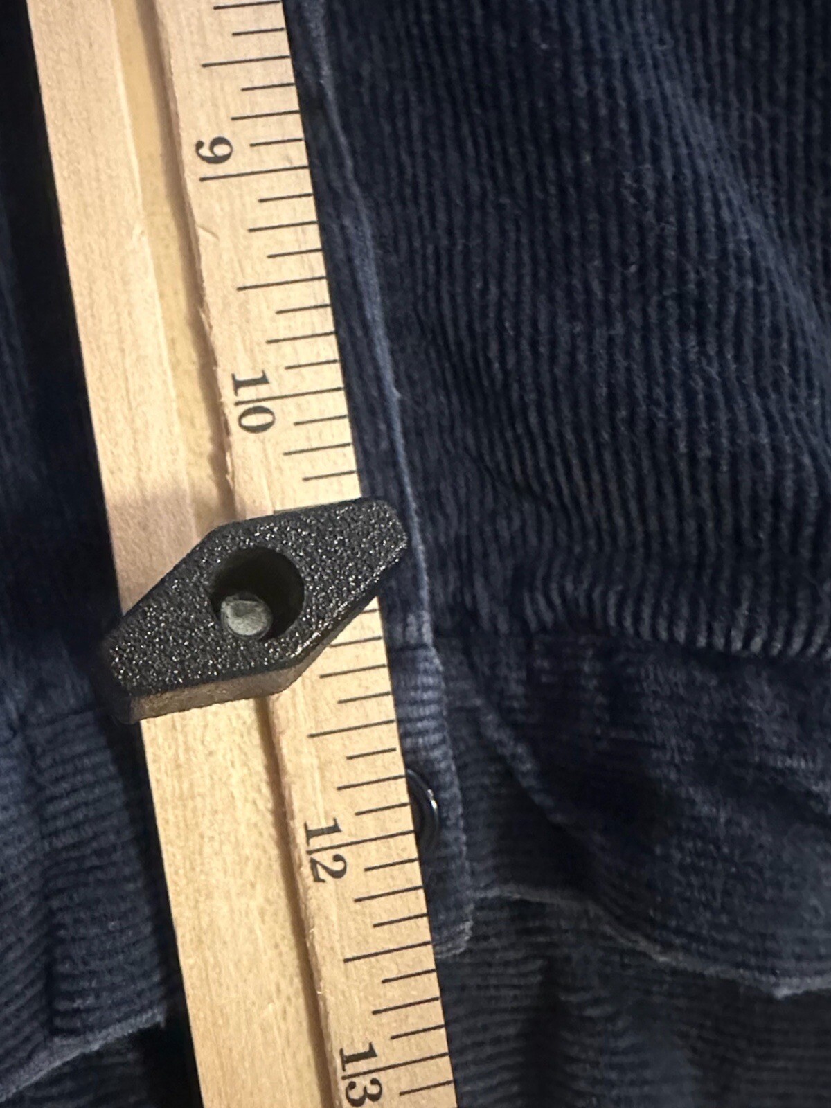 Vintage String Bean Women’s Pants 26×31 Navy Blue Corduroy High Waist Pleated