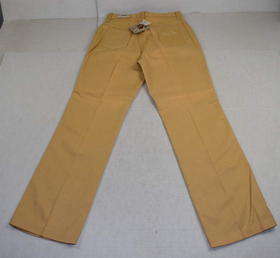 Vintage Cheryl Tiegs Pants Size 32 x 32 80s Chamois Tan Signature Made USA NWT