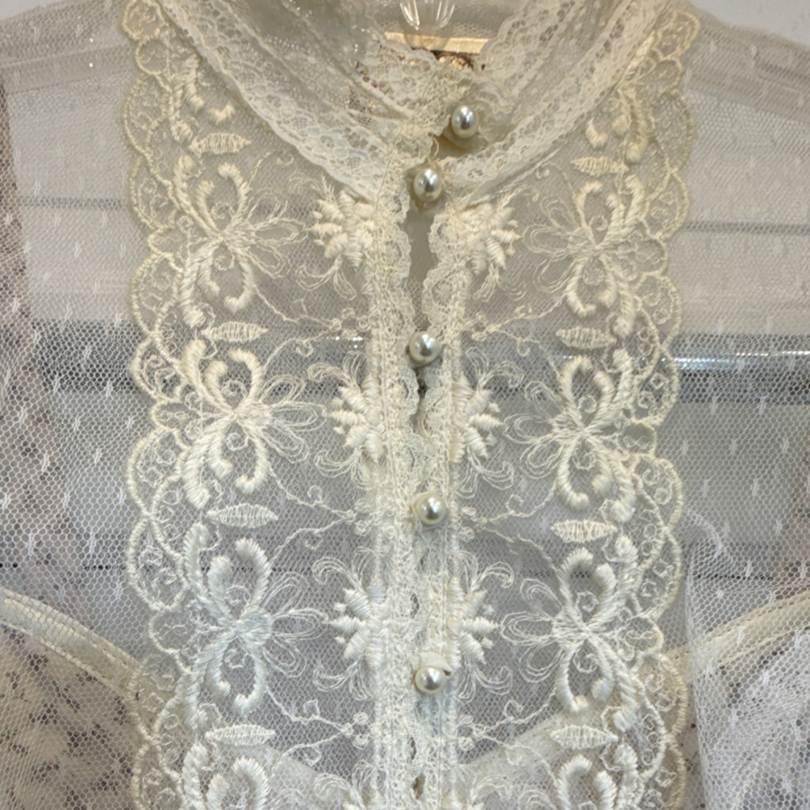 Vintage Gunne Sax by Jessica Prairie Floral Print Maxi Dress with lace jacket