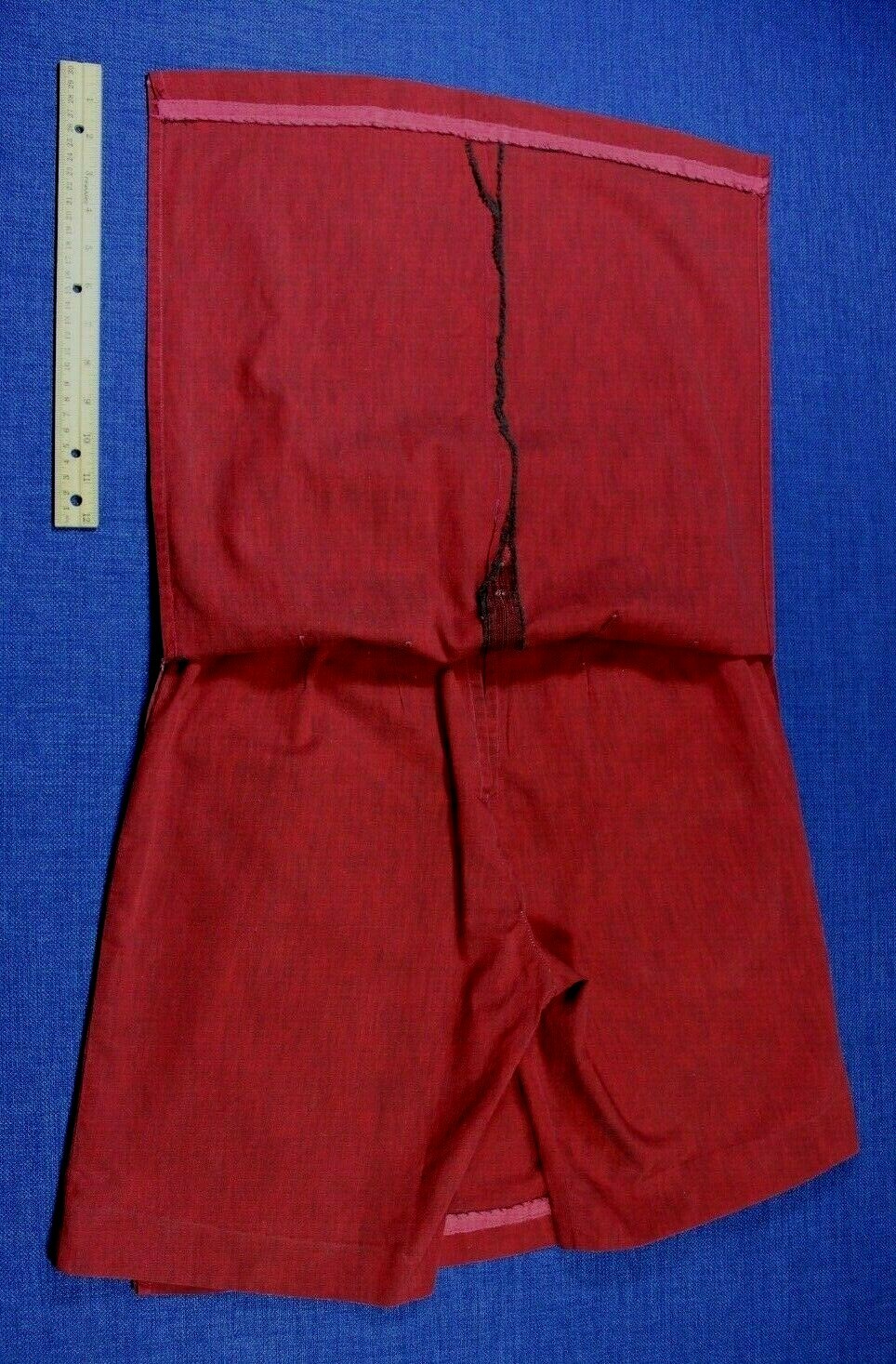 Vintage Skort Skirt Shorts Siren Red Women Girls High Waist 1955 -1963 AFL CIO