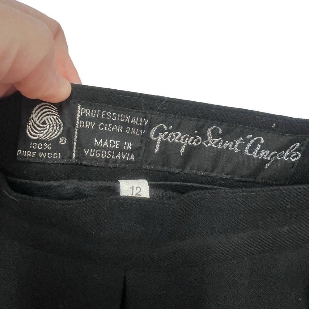 Vintage Giorgio Saint Angelo full length wool skirt size 12