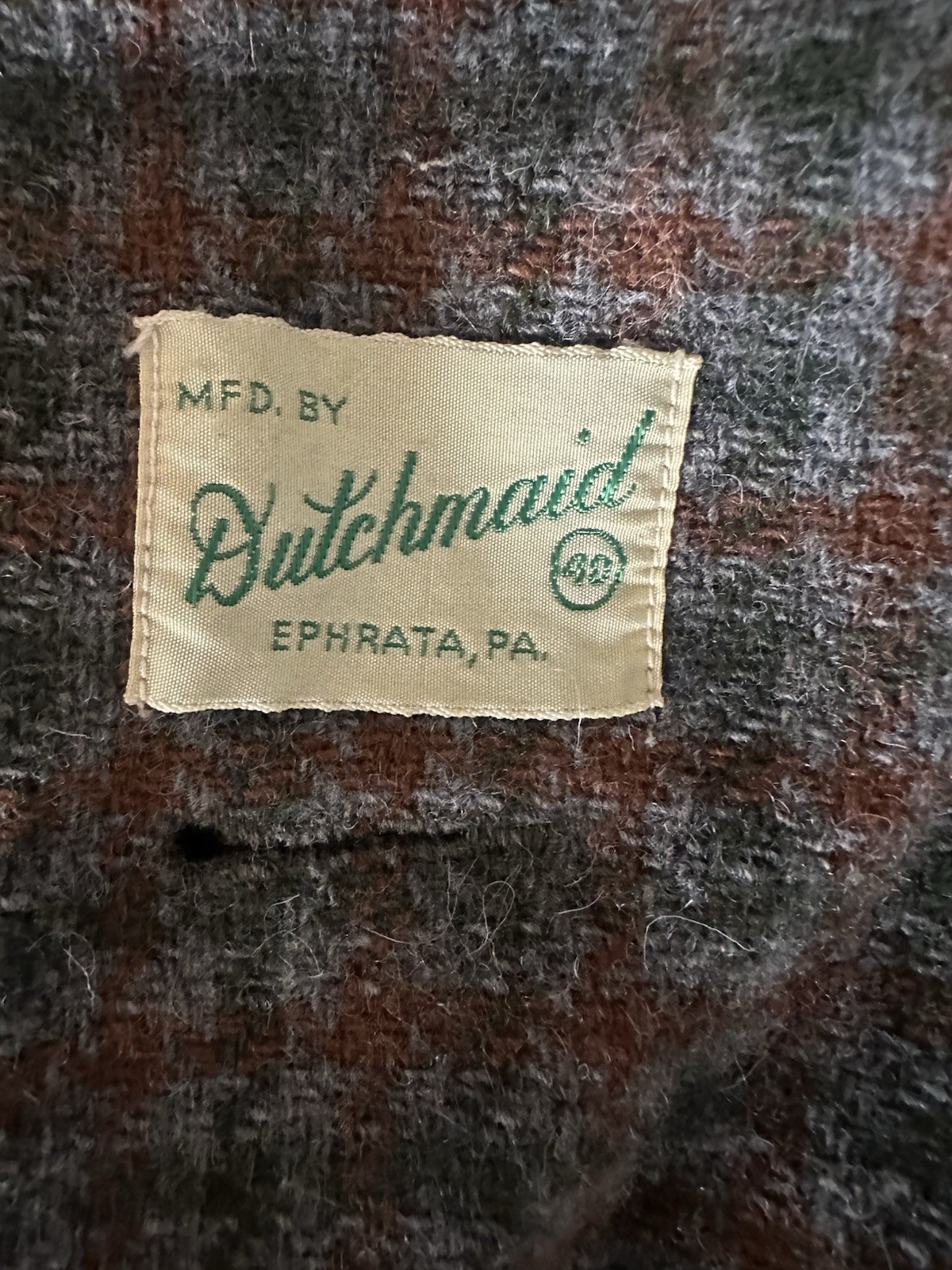 Vintage Dutchmaid Women’s Plaid Wool Skirt/Matching Cropped Jacket Ephrata, Pa