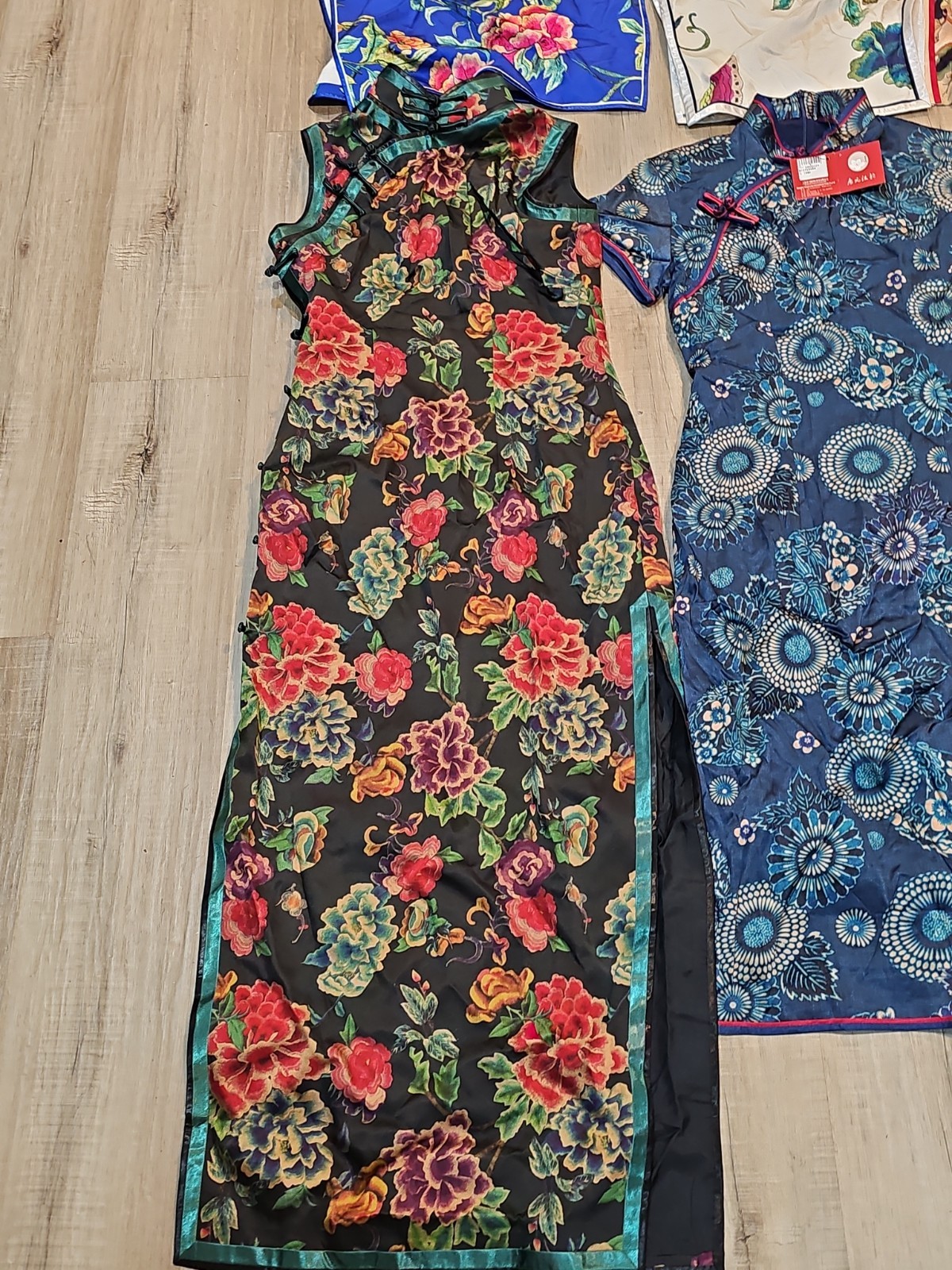 6 – Silk Chinese Cheongsam Dresses Size Large Pre Owned Excellent & 1 XL NWT