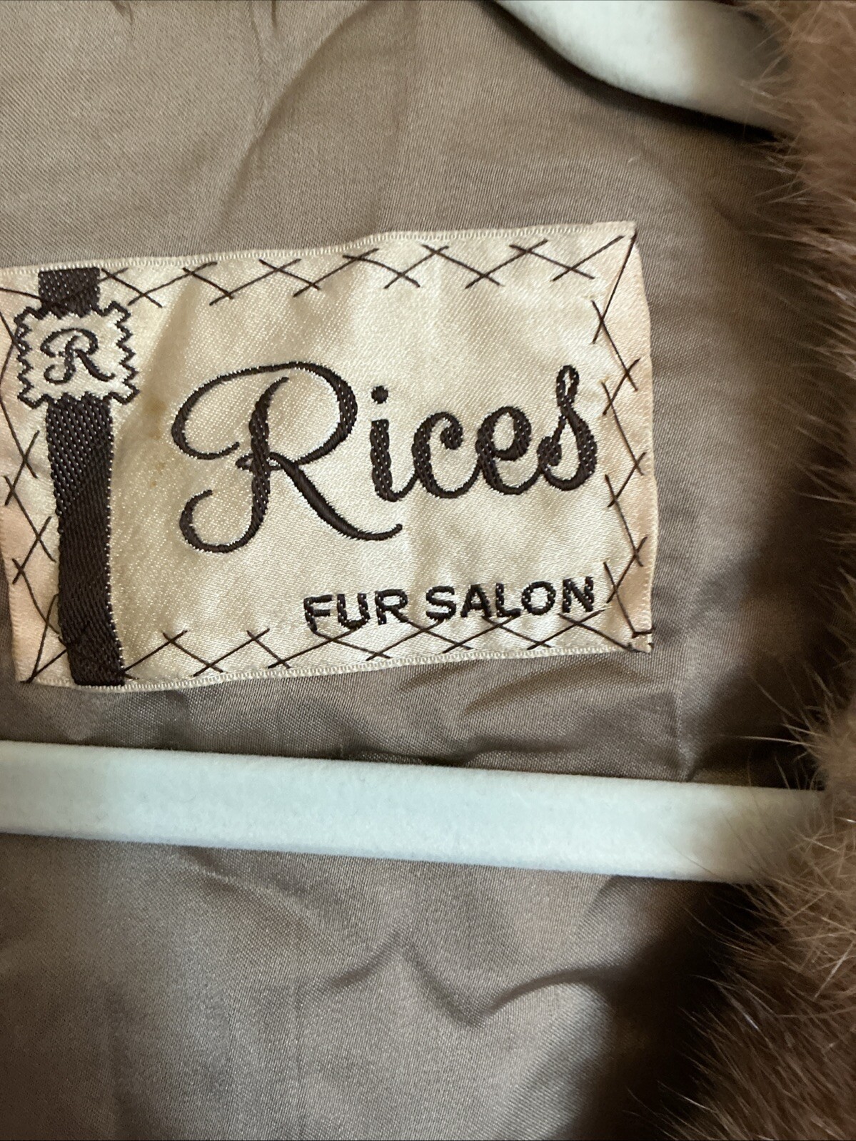 Vintage Elegant Mink Fur Cape Rice’s Fur Salon USA